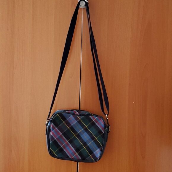 Lands End Navy Textured Crossbody Bag - Picture 4 of 5